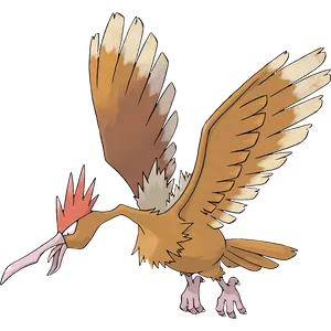 #0022 大嘴雀 - 一般、飞行属性宝可梦
